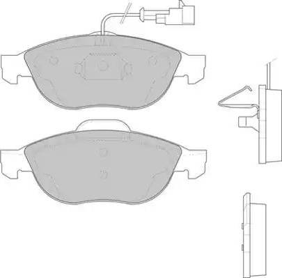 Duron DBP231134 - Тормозные колодки, дисковые, комплект unicars.by