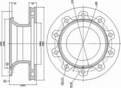 Duron DCR176A - Тормозной диск unicars.by