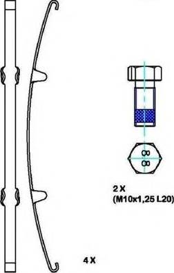 Duron DCV1952B - Тормозные колодки, дисковые, комплект unicars.by