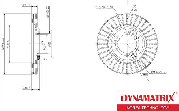 Dynamatrix DBD694 - Тормозной диск unicars.by