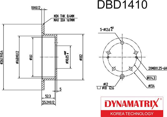 Dynamatrix DBD1410 - Тормозной диск unicars.by