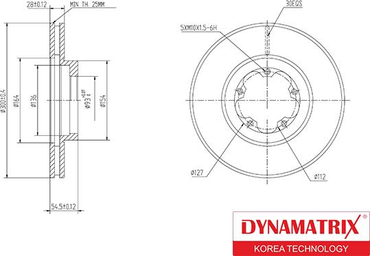 Dynamatrix DBD1555 - Тормозной диск unicars.by