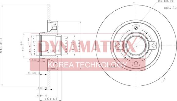 Dynamatrix DBD1561 - Тормозной диск unicars.by