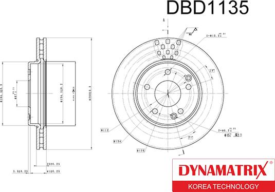 Dynamatrix DBD1135 - Тормозной диск unicars.by