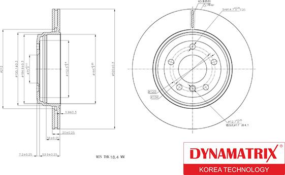 Dynamatrix DBD1260 - Тормозной диск unicars.by