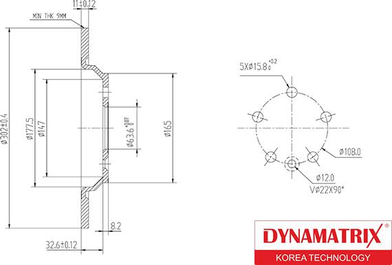 Dynamatrix DBD1720 - Тормозной диск unicars.by