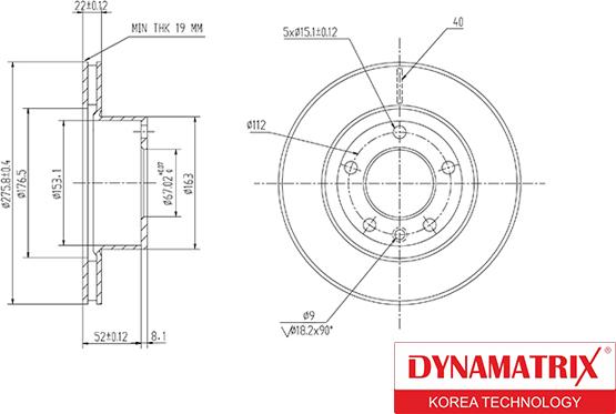 Dynamatrix DBD860 - Тормозной диск unicars.by