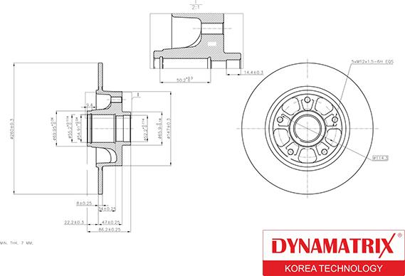 Dynamatrix DBDR1040 - Тормозной диск unicars.by