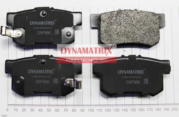 Dynamatrix DBP956 - Тормозные колодки, дисковые, комплект unicars.by