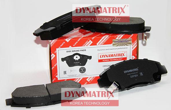 Dynamatrix DBP904 - Тормозные колодки, дисковые, комплект unicars.by