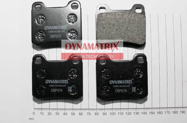 Dynamatrix DBP979 - Тормозные колодки, дисковые, комплект unicars.by