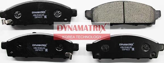 Dynamatrix DBP4023 - Тормозные колодки, дисковые, комплект unicars.by