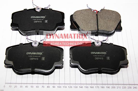 Dynamatrix DBP415 - Тормозные колодки, дисковые, комплект unicars.by