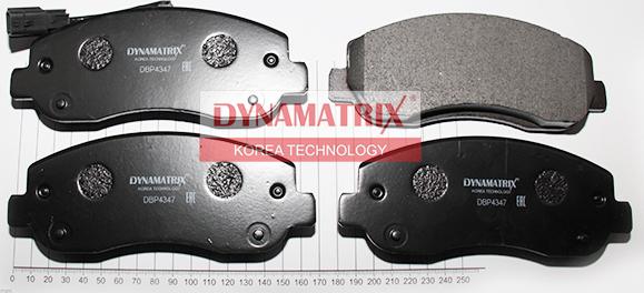 Dynamatrix DBP4347 - Тормозные колодки, дисковые, комплект unicars.by