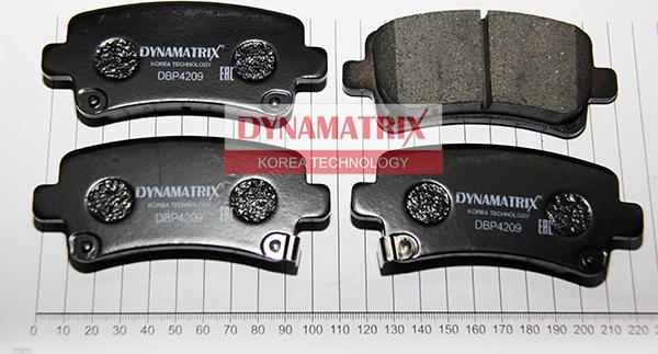 Dynamatrix DBP4209 - Тормозные колодки, дисковые, комплект unicars.by