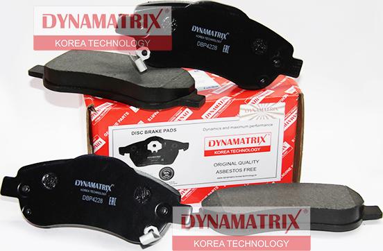 Dynamatrix DBP4228 - Тормозные колодки, дисковые, комплект unicars.by