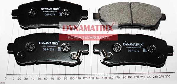 Dynamatrix DBP4279 - Тормозные колодки, дисковые, комплект unicars.by