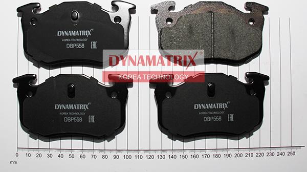 Dynamatrix DBP558 - Тормозные колодки, дисковые, комплект unicars.by