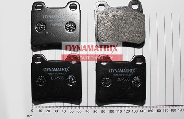 Dynamatrix DBP586 - Тормозные колодки, дисковые, комплект unicars.by