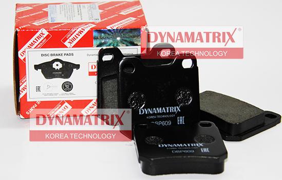 Dynamatrix DBP609 - Тормозные колодки, дисковые, комплект unicars.by