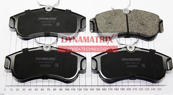 Dynamatrix DBP604 - Тормозные колодки, дисковые, комплект unicars.by