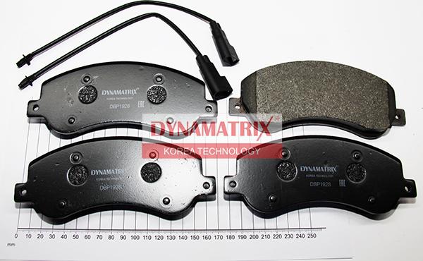 Dynamatrix DBP1928 - Тормозные колодки, дисковые, комплект unicars.by