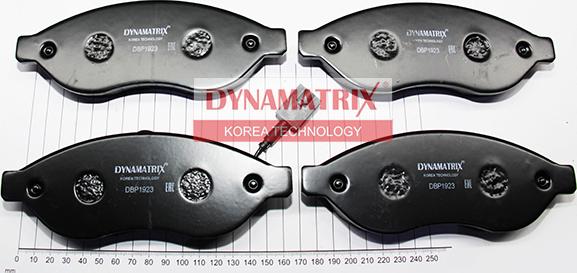 Dynamatrix DBP1923 - Тормозные колодки, дисковые, комплект unicars.by