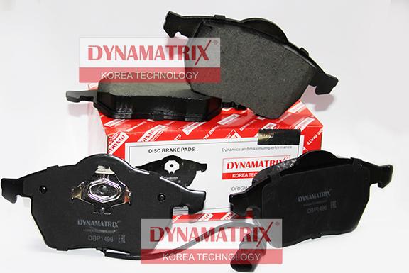 Dynamatrix DBP1496 - Тормозные колодки, дисковые, комплект unicars.by