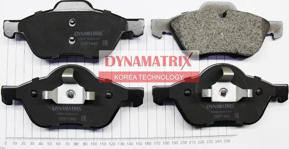 Dynamatrix DBP1440 - Тормозные колодки, дисковые, комплект unicars.by