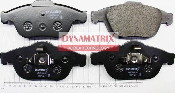 Dynamatrix DBP1441 - Тормозные колодки, дисковые, комплект unicars.by