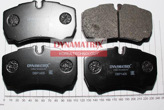 Dynamatrix DBP1405 - Тормозные колодки, дисковые, комплект unicars.by