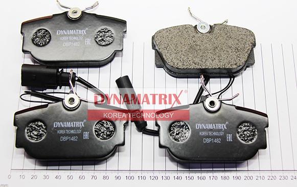 Dynamatrix DBP1482 - Тормозные колодки, дисковые, комплект unicars.by