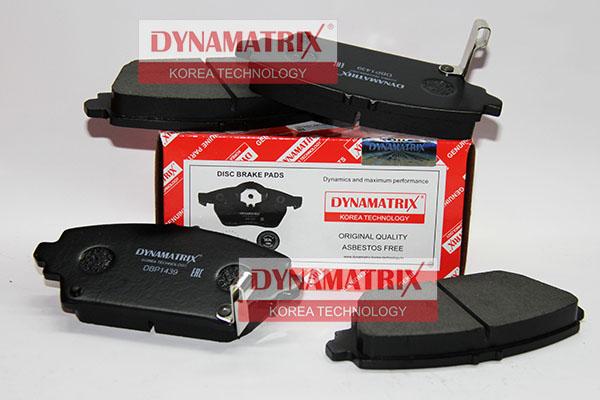 Dynamatrix DBP1439 - Тормозные колодки, дисковые, комплект unicars.by