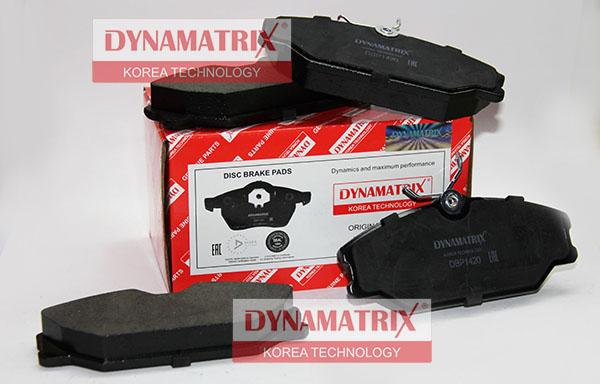 Dynamatrix DBP1420 - Тормозные колодки, дисковые, комплект unicars.by