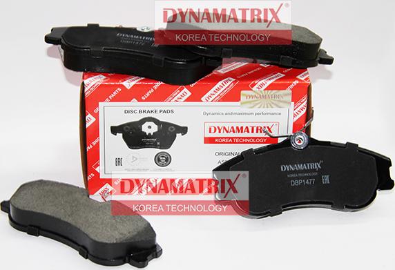 Dynamatrix DBP1477 - Тормозные колодки, дисковые, комплект unicars.by