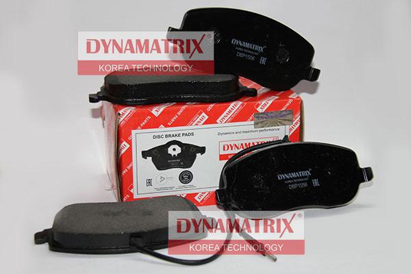 Dynamatrix DBP1556 - Тормозные колодки, дисковые, комплект unicars.by