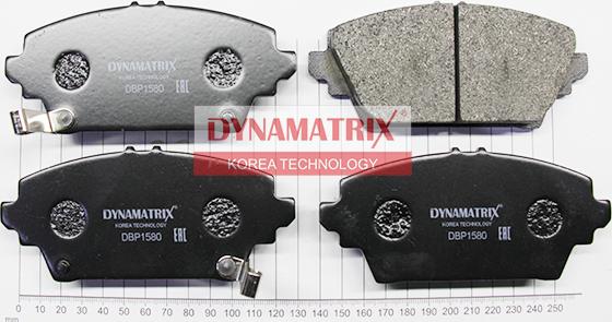 Dynamatrix DBP1580 - Тормозные колодки, дисковые, комплект unicars.by