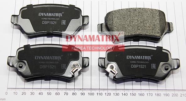 Dynamatrix DBP1521 - Тормозные колодки, дисковые, комплект unicars.by