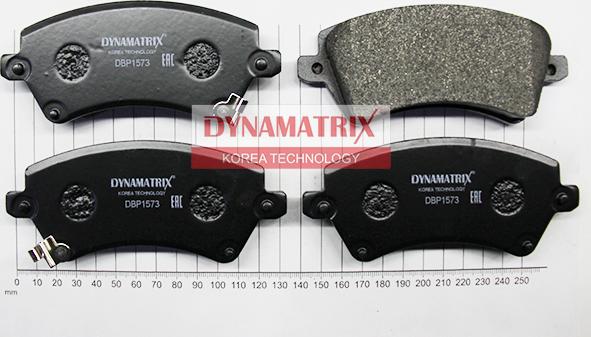 Dynamatrix DBP1573 - Тормозные колодки, дисковые, комплект unicars.by