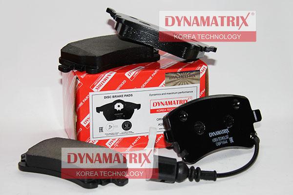 Dynamatrix DBP1644 - Тормозные колодки, дисковые, комплект unicars.by