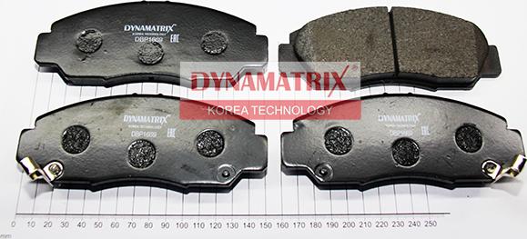 Dynamatrix DBP1669 - Тормозные колодки, дисковые, комплект unicars.by