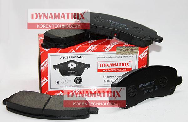 Dynamatrix DBP1621 - Тормозные колодки, дисковые, комплект unicars.by