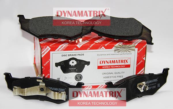 Dynamatrix DBP1099 - Тормозные колодки, дисковые, комплект unicars.by