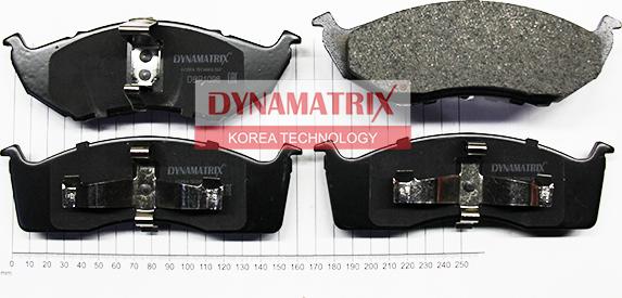 Dynamatrix DBP1098 - Тормозные колодки, дисковые, комплект unicars.by