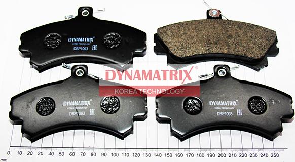 Dynamatrix DBP1093 - Тормозные колодки, дисковые, комплект unicars.by