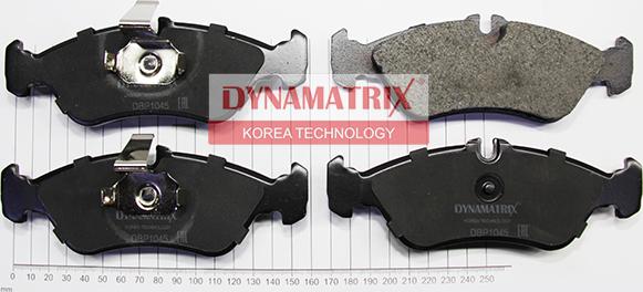 Dynamatrix DBP1045 - Тормозные колодки, дисковые, комплект unicars.by