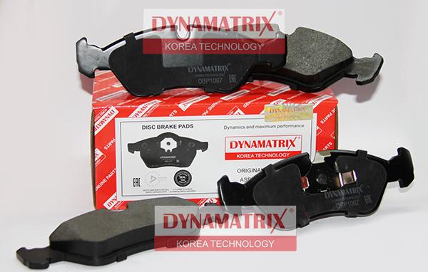 Dynamatrix DBP1067 - Тормозные колодки, дисковые, комплект unicars.by