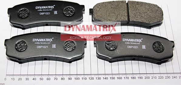 Dynamatrix DBP1021 - Тормозные колодки, дисковые, комплект unicars.by