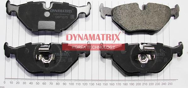 Dynamatrix DBP1075 - Тормозные колодки, дисковые, комплект unicars.by