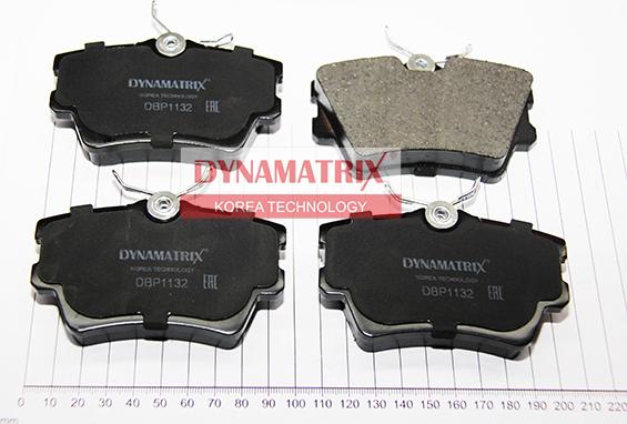 Dynamatrix DBP1132 - Тормозные колодки, дисковые, комплект unicars.by